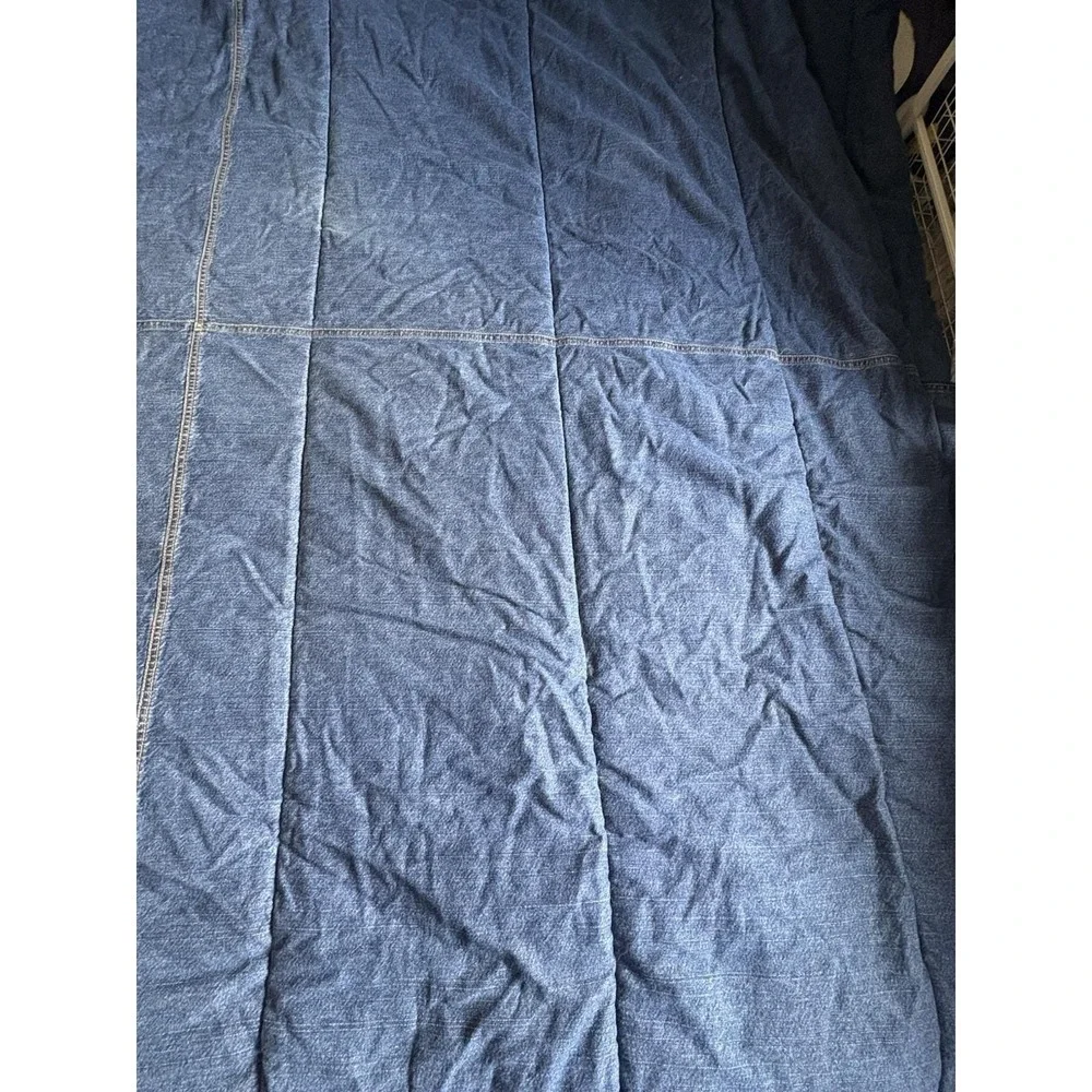 Vintage Tommy Hilfiger Blue Denim Jean Stonewashed Full/Queen Comforter